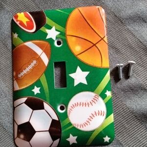 Single Toggle Wall Plate – Brushed Metal –‎ Standard Size